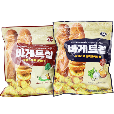 SI面包干韩国进口蒜香好吃不腻