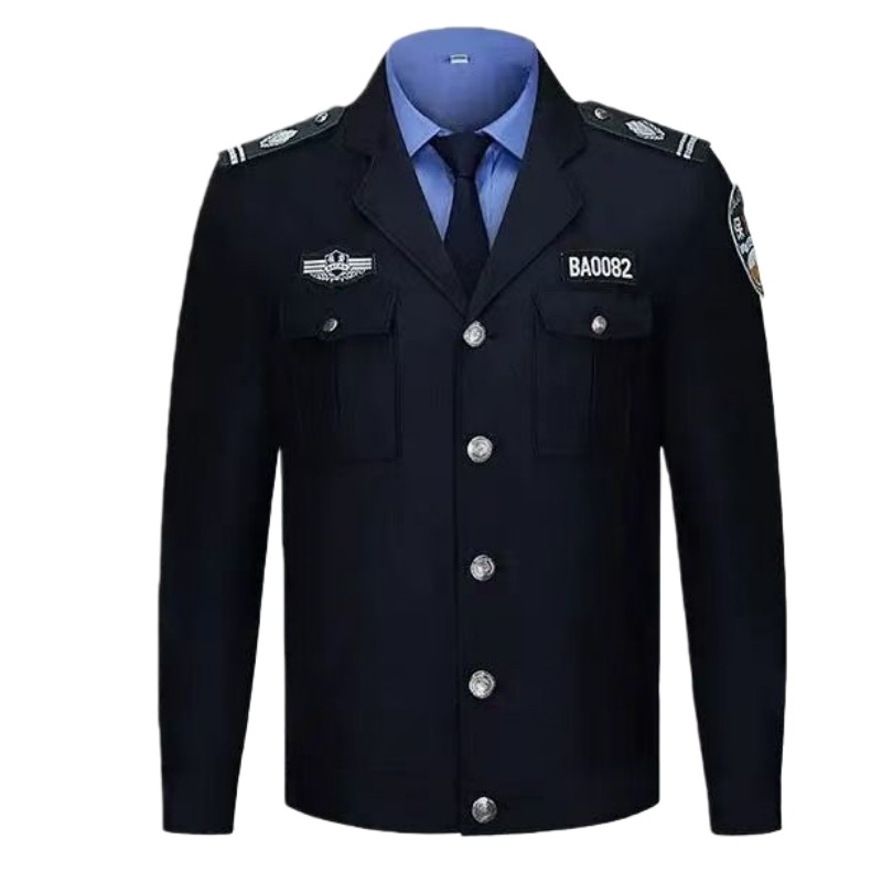 保安工作服春秋套装男女通用长袖作训服外套安保物业安检执勤制服