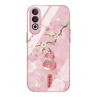 适用oppok12手机壳oppok12s梅花葫芦k12x金属漆玻璃k12plus新款高级全包防摔女款