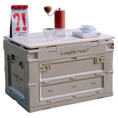 双开门可折叠50L户外露营箱子