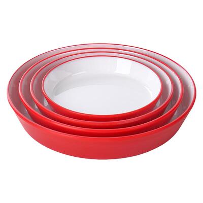 密胺圆形盘子商用小吃碟子商用