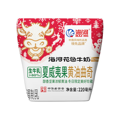 海河牛奶夏威夷果黄油曲奇220ml