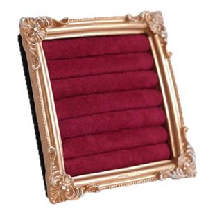 首饰展示架复古方形戒指盘店铺珠宝饰品收纳柜台陈列摄影摆件道具