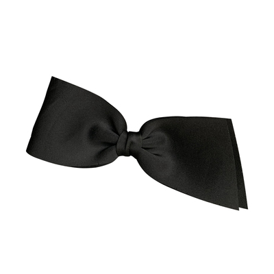 复古味十足，黑色大蝴蝶结发夹