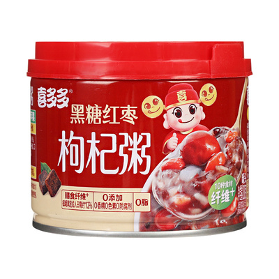 喜多多黑糖红枣枸杞粥早餐八宝粥