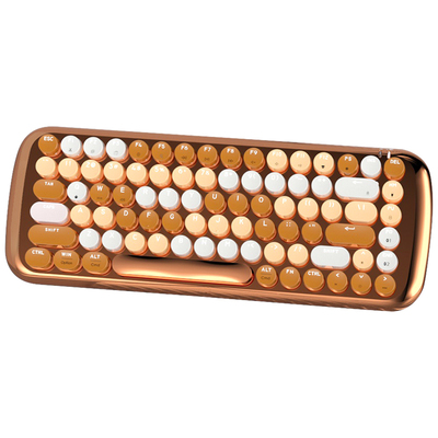 摩天手女生红轴蓝牙无线键鼠套装