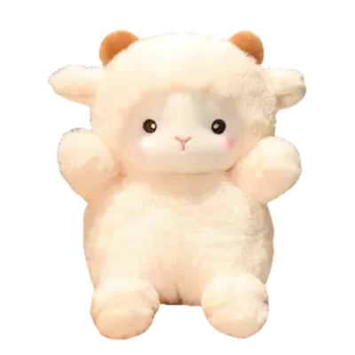 可爱安抚女孩玩具小羊公仔礼物