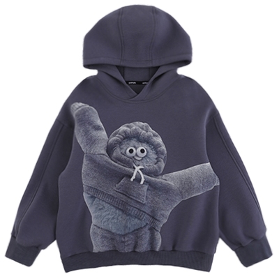 oddtails男童连帽卫衣儿童趣味印花休闲春秋款2025新款中大童上衣