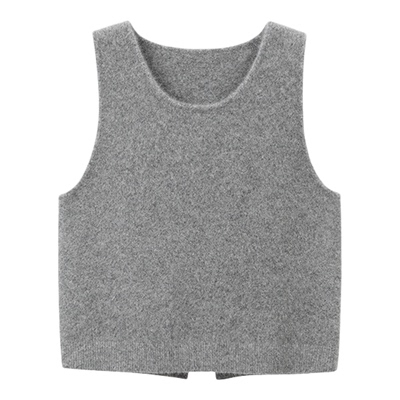 SUK 秋意融融！2025季新款针织U领无袖背心马甲百搭保暖时尚