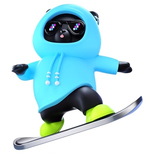 车载滑动滑板卡通摇摆小熊车用装饰品中控屏幕汽车车内新款小摆件