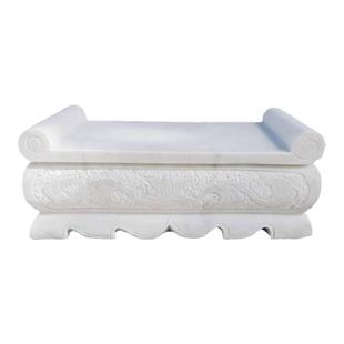 石雕供桌供台天然大理石汉白玉青石香炉墓地土葬坟前供奉祭祀摆件