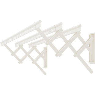 名至可折叠晾衣架阳台侧装推拉式四杆铝合金伸缩晾衣杆晒被子神器