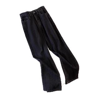 美式复古高街牛仔裤男2026春秋季新款设计感小众宽松直筒阔腿裤子