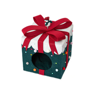 蜜罐猫爬架猫窝猫树一体圣诞猫桶新年礼盒冬季温暖多层猫窝221225