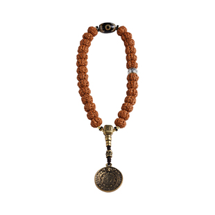 凹底梅花桩小金刚菩提子原籽爆肉佛念珠手持藏式天珠配饰文玩手串