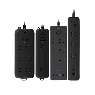 家用多功能公牛插线板插排黑色