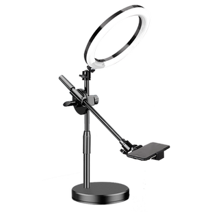 升级加重底座手机支架桌面直播补光灯俯拍手工拍照遥控视频录制拍美食带货开箱画画书法自拍杆架俯视拍摄教学