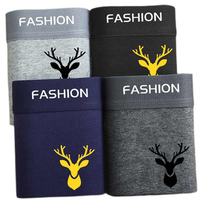 纯棉男士内裤四条装8.9