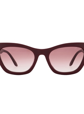 阿玛尼女士猫眼粗框复古太阳眼镜