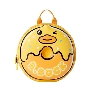 B.Duck官方 小黄鸭儿童EVA书包2-6岁幼儿园双肩背包可爱甜甜圈女