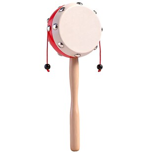 面包超人手摇铃沙锤新生宝宝安抚拨浪鼓可啃咬玩具0-12月婴儿抓握