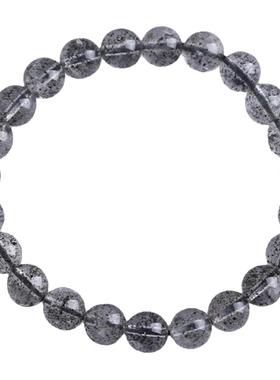 天然黑云母超七水晶手链