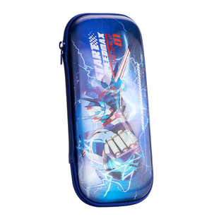 晨光小学生EVA笔袋大容量卡通高颜值3D立体男孩女孩用铅笔盒双层多功能文具收纳盒幼儿园一年级光栅笔盒创意