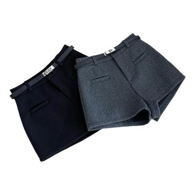 高级感西装短裤子直筒靴裤外穿