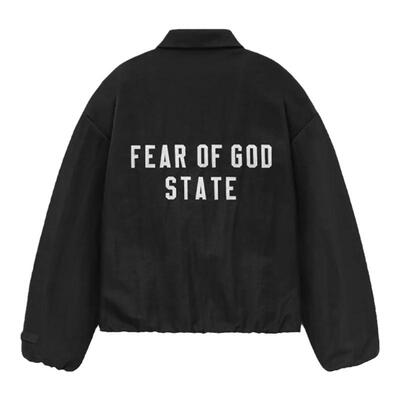 Essentials印花翻领夹克外套