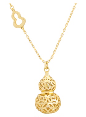 茉奢聚财葫芦吊坠新中式项链