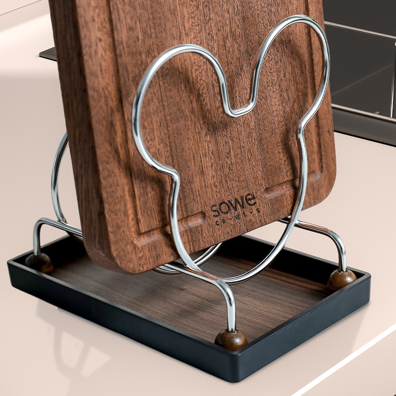 菜板放置架不锈钢砧板架家用案板置物台面落地厨房专用锅盖收纳层