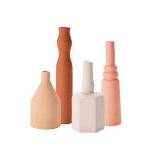 逅里Hollihom 莫兰迪陶瓷花瓶玄关装饰 插花客厅样板间摆件高级感