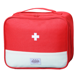 双层药品收纳包便携家用户外急救包大学生宿舍外出医药包大号药箱