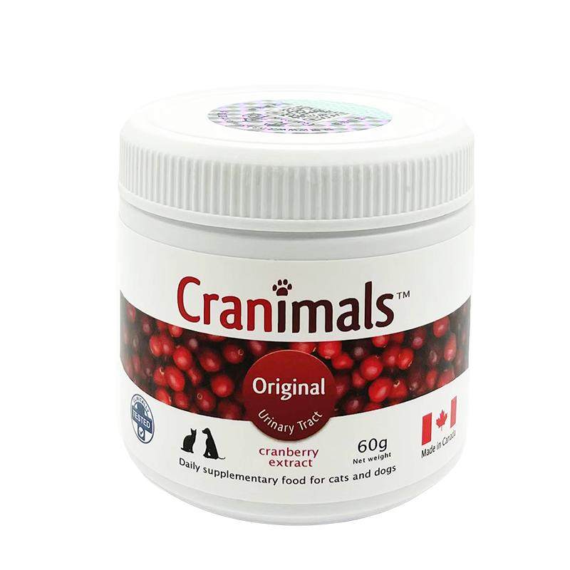 加拿大进口Cranimals克雷蒙宠物蔓越莓粉泌尿A型原花青素不喝水猫