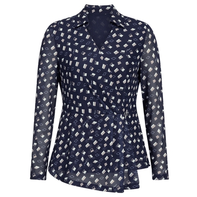 【多元通勤】 NAERSI娜尔思雪纺衫修身V领蕾丝衫春秋季高级感上衣