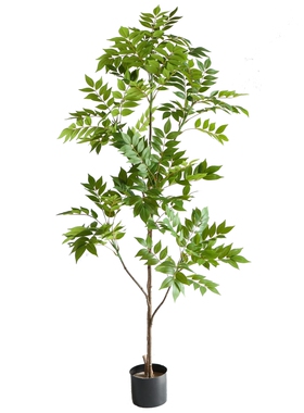 仿真绿植漆木树客厅装饰摆件盆栽