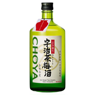 【明星推荐】CHOYA蝶矢宇治茶梅酒日本原装进口女士低度果酒720ml