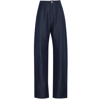 夏莫卡抗皱显瘦时髦仿牛仔香蕉裤