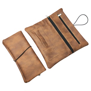 851 跨境时尚仿皮面折叠烟丝包手卷PU皮革烟丝袋保湿内袋烟草包