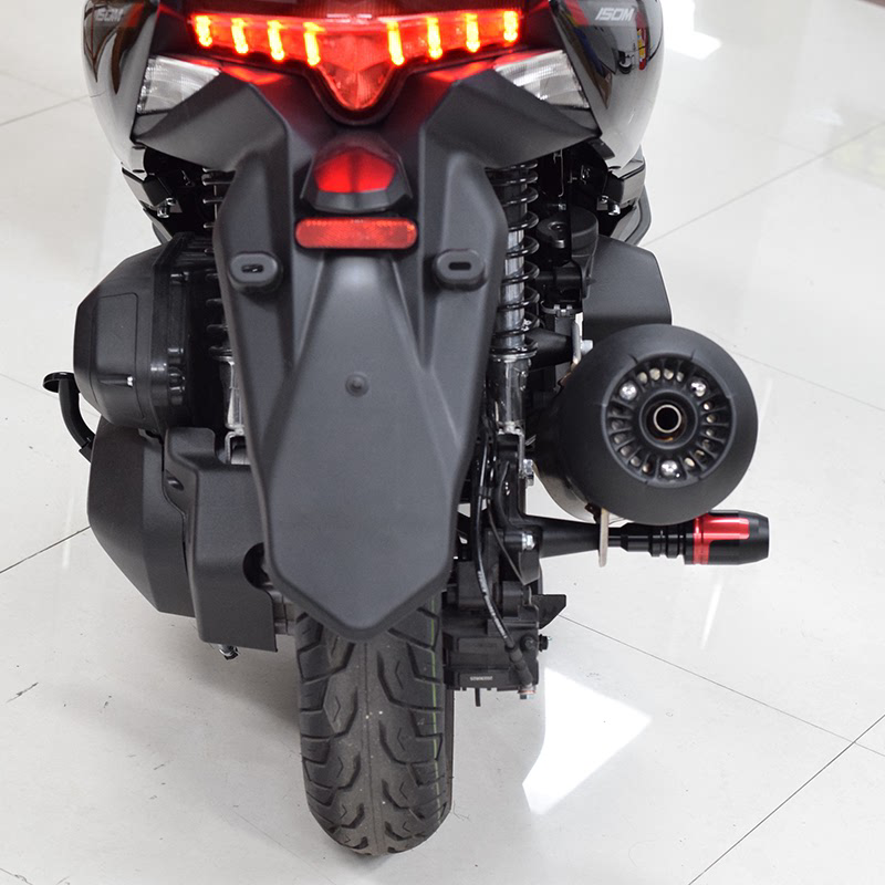 适用于升仕150D排气管防摔棒 150M排气底部防护杆保险杠 改装配件