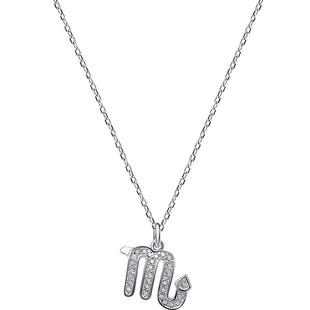 海盗船银饰 十二星座项链女时尚简约锁骨链情侣925银吊坠学生颈链