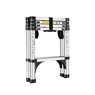 可行走伸缩木工人字梯家用折叠梯子铝合金多功能工程便携升降楼梯