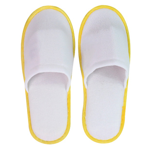 加厚酒店宾馆一次性拖鞋拉毛布防滑拖鞋全包拉毛绒家用待客