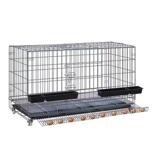 鸡笼子家用室外大号养殖笼粗加密铁丝网猫笼折叠鸽子鹌鹑笼鸭子笼