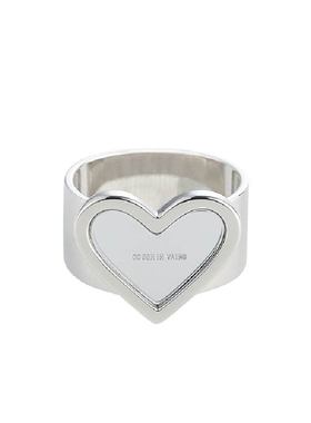 coughinvain心形镜面反射戒指