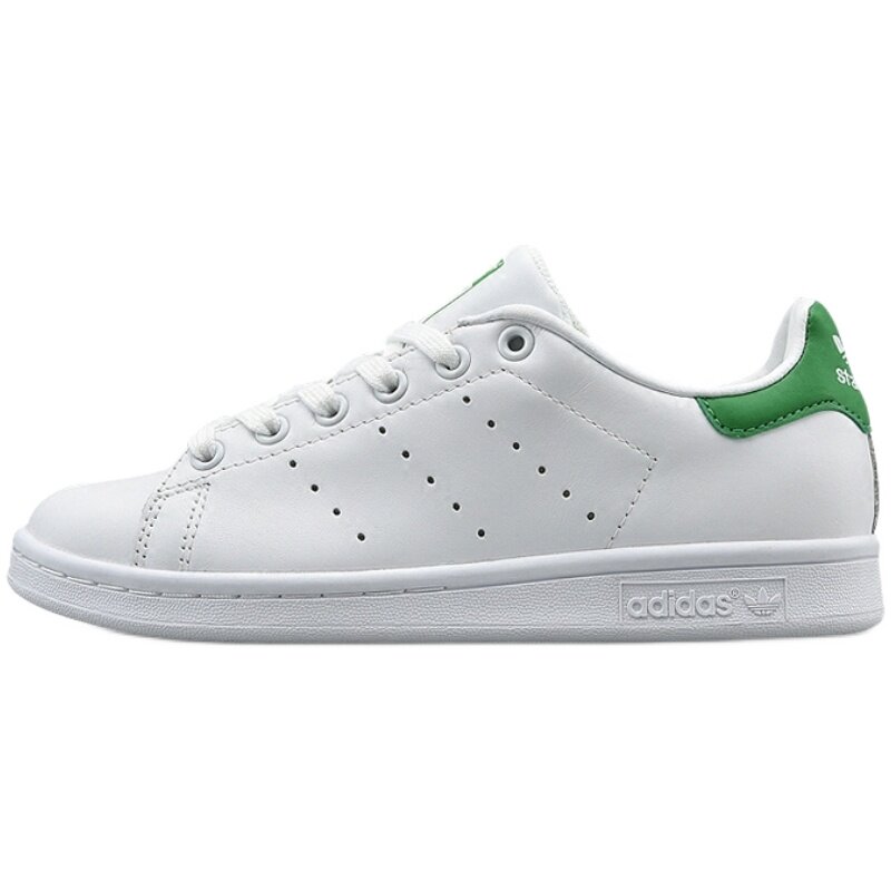 Adidas 三叶草Stan Smith 史密斯绿尾小白鞋春季男女情侣休闲板鞋