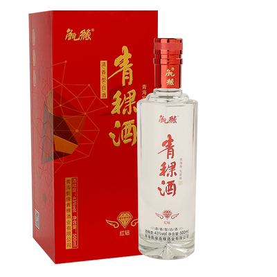 甑缘青稞酒43度纯粮食酒清香型