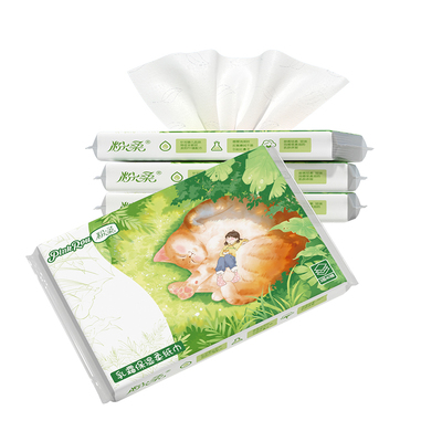 粉柔婴儿云柔纸40抽5包