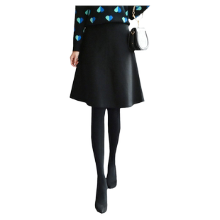 半身裙秋冬女短款伞裙妮子打底半截裙配靴子半裙a字高腰遮胯外穿