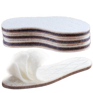真羊毛鞋垫男款保暖女士冬季软底舒适羊毛毡子加绒加厚冬天棉鞋垫